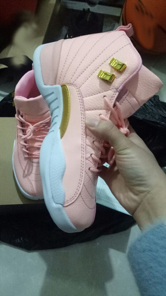 Latest Relea Women 12 Sneakers GS Hyper Youth Pink Valentines Day 12s Plum Fog Flu Game Basketball Shoes for Girls Master Taxi Traienr