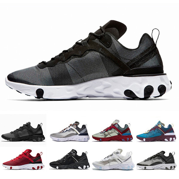 2019 Epic React Element 87 55 Undercover Men Shoes For Women Designer Sneakers Sports Mens Trainer 55s 88s Sail Light Bone Sneakers 36-45