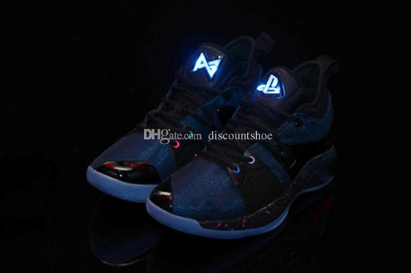 Free Shipping High Quality PG 2 Playstation shoes Mens Athletic PG2 Playstation shoes Cheap wholesale for sale us 7-12 come with box