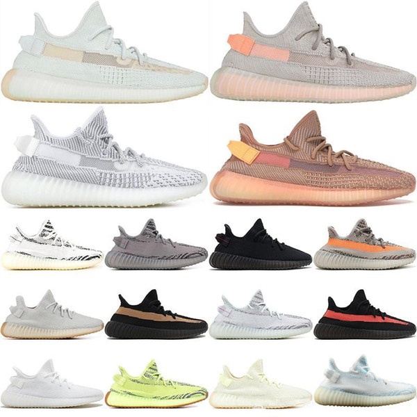 Butter SESAME kanye west V2.0 Infant Blue Tint 2018 Semi Frozen Yellow Zebra Cream white Bred Copper Men Casual Trainers Women Shoes mens