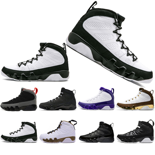 Wholesale New 9 9s Basketball Shoes Mop Melo 2010 RELEASE Bred IX OG space jam The Spirit Lakers PE Mens Trainers sports Sneakers