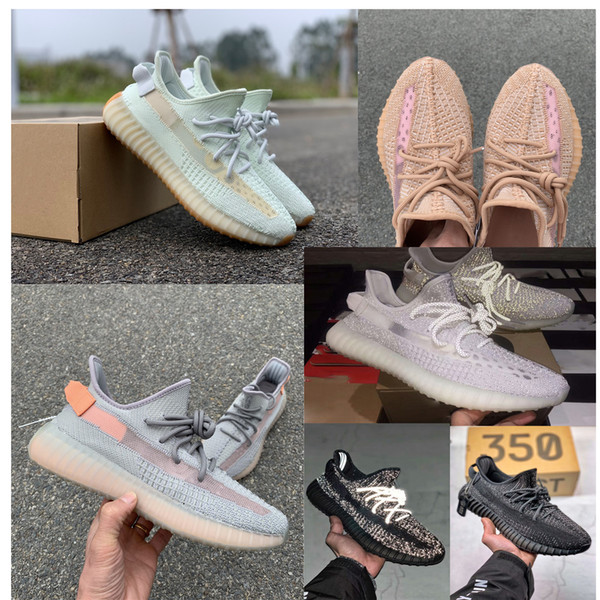 Hot sale Originals 350 V2 Clay Hyperspace True Form Kanye West Running Shoes 350 V2 Static Men Women outdoor Sneakers EG7490 EG7491