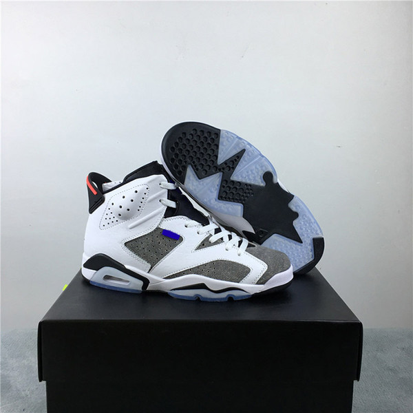 men 6 Flint top quality White/Black-Infrared 23-Dark Concord best quality man sneakers CI3125-100 with box