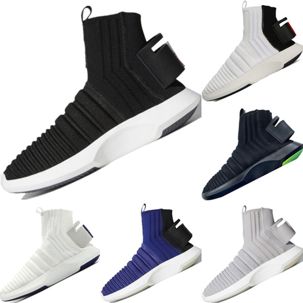 2019 Crazy 1 Consortium Kobe Knit Breathable High Top Motorcycle Boots Crazy 1 Sock PK EVA Cushioning Sports Shoes