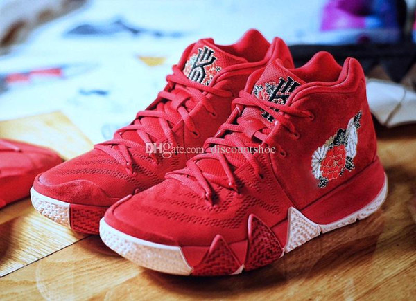 Free Shipping Kyrie Chinese New Year Mens Womens shoes 4 Firework Chinese New Year Kyries shoes Cheap wholesale for us 5.5-12 come with box