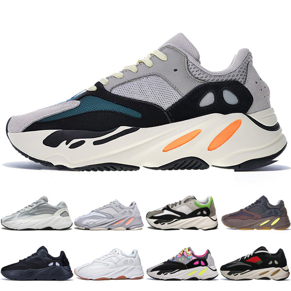 With Box Cheap Kanye West 700 V2 Static 3M Mauve Inertia 700s Wave Runner Mens Running shoes for men Women sports sneakers designer trainers