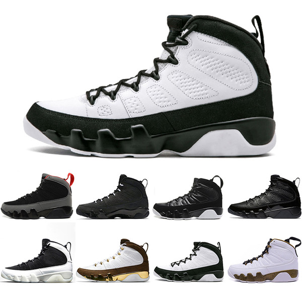 Cheaper New 9 9s men basketball shoes Bred LA Mop Melo Anthracite Black white the spirit mens women sports Sneakers trainers designer 7-13