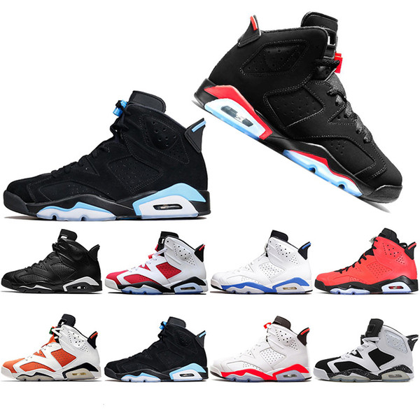 Hot Sale 6 6s New Bred Basketball Shoes Jumpman Black Iinfrared Tinker UNC white infared Toro oreo Mens Designer Trainers Sport Sneaker