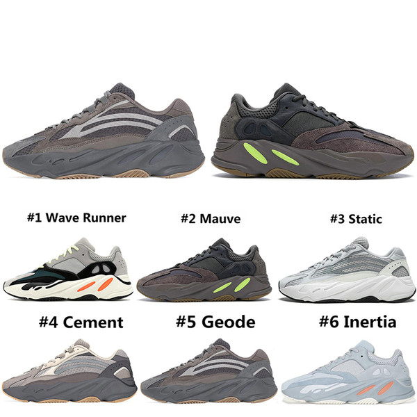 Wholesale New Runner 700 V2 Mens Running Shoes Static Mauve EE9614 Solid Grey B75571 Fashion Sports Women Sports Sneakers Shoe 36-46