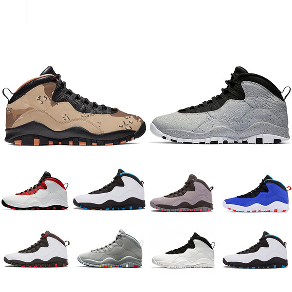 Wholesale New Desert Camo Tinker 10 10s Mens Basketball Shoes Westbrook Cement Designer Shoe Men Cool Grey Fusion Red Sports Sneakers 41-47