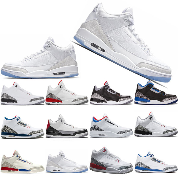 Wholesale New 3 3s Basketball Shoes SEOUL Chlorophy II Katrina Pure White Infrared Tinker Free Throw Line Mens Sports Shoe Designer Sneakers