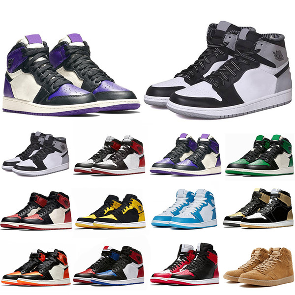 Hot Sale 1 1s Mens Basketball Shoes Not For Resale Red Yellow paris saint german Top 3 UNC Designer Sport Sneakers Size 40-47