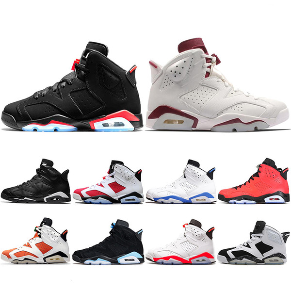 Free Shipping 6 6s New Bred Men Basketball Shoes 2019 Tinker UNC Black Cat Red Carmine Toro Mens Designer Trainer Sport Sneakers 41-47