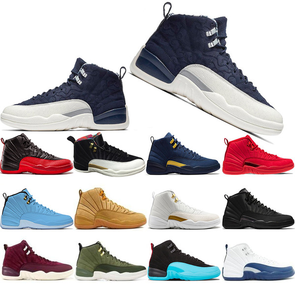 Top Fashion CNY Chinese New Year 12 12s Basketball Shoes Winterized Michigan class of 2003 French Blue Designer Sport Trainers Sneakers