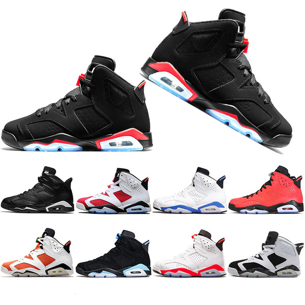 New Original 6 6s Mens Basketball Shoes Tinker Bred UNC Oreo Black Cat Maroon Carmine Toro Designer Men Trainers Sports Sneakers Size 41-47