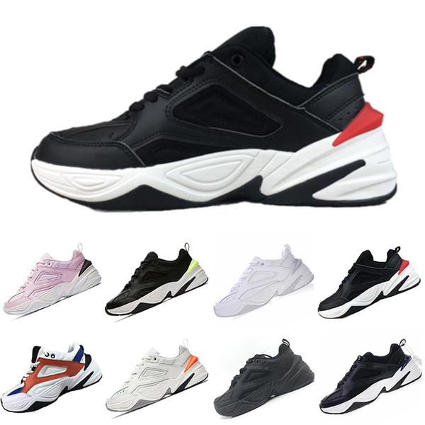 2019 Cheaper New M2K Tekno Dad Running Shoe Black Volt John Elliott Paris Phantom Pink White Men Women Sports Sneakers Wholesale