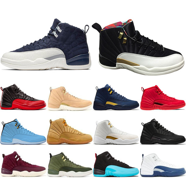 Newest CNY 12 12s Basketball Shoes Winterized Hot International flight Michigan class of 2003 gym red taxi Designer Sports Trainers Sneakers