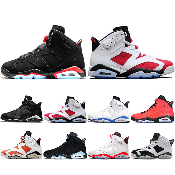 New Classic 6 6s Mens Basketball Shoes Tinker Bred UNC Oreo Black Cat Maroon Carmine Toro Designer Men Trainers Sports Sneakers Size 41-47