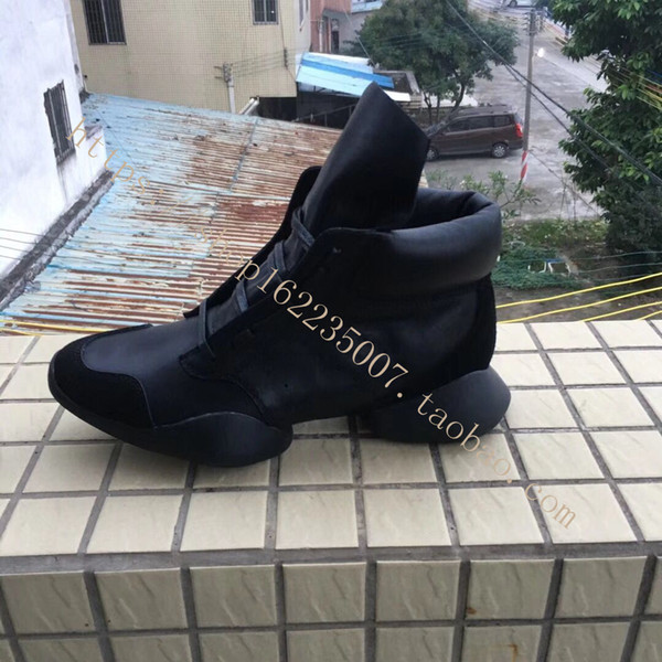 High top sheepskin black sport shoes new list genuine leather fashion riding boots ss factory outlet persional r shoes