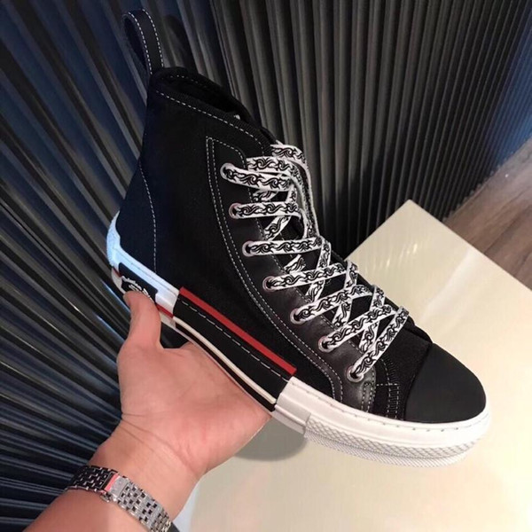 Designer shoes men's sports boots casual laces printed high-top jogging shoes new luxury brands leather embroidery sneakers