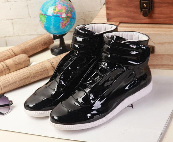 High Quality colorful Maison Martin Margiela High Top Sneaker man Shoes Men's Walking Flats Shoes Trainers Kanye West Casual shoes 38-46 a16