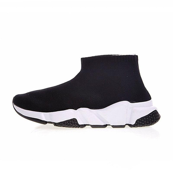 2019 Balanciaga designer men women Speed Trainer Luxur Brand Sock Shoes black white red glitter Flat fashion mens Trainers Runner 35-46 a9