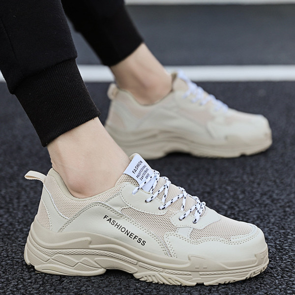 Spring 2019 New Ins Super Pop Shoes Breathable Sports Men's Thick-soled Leisure Coconut Foreign Trade Shoes