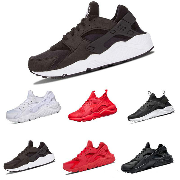 2019 wholesale Huarache 1 Running shoes Huaraches 4 Men Women Sneakers Ultra Triple Black White Red Breathable Mesh cheap size 36-45