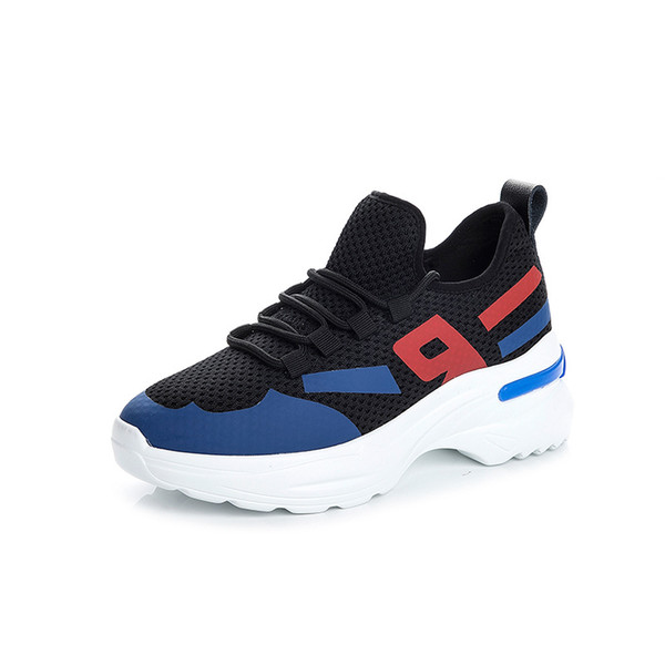 Super Fire Old Shoes Female Spring New Korean Version of The Explosion Models Thick Bottom Leather Increased Sneakers
