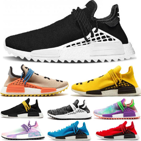 2019 NMD Human Race Hu trail mens Bowling Shoes Nerd black Holi men pharrell williams women designers Sports Shoes runner sneakers size36-45