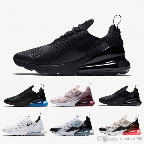 2019 Wholesale Air Mens Designer Running Shoes Classic Women Outdoor Trainers Triple Black Pure White Fashion Athletics Sports Sneakers