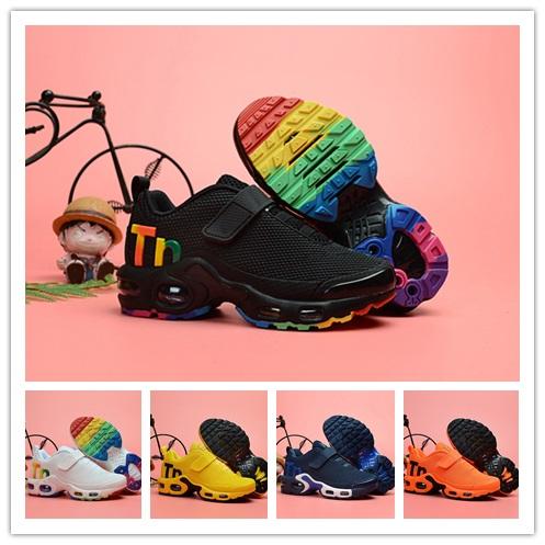 Baby Kids Shoes Mercurial TN Boys Designer Running Shoes Girls Casual Outdoor Trainers Children Best Hiking Jogging Sports Sneakers 28-35