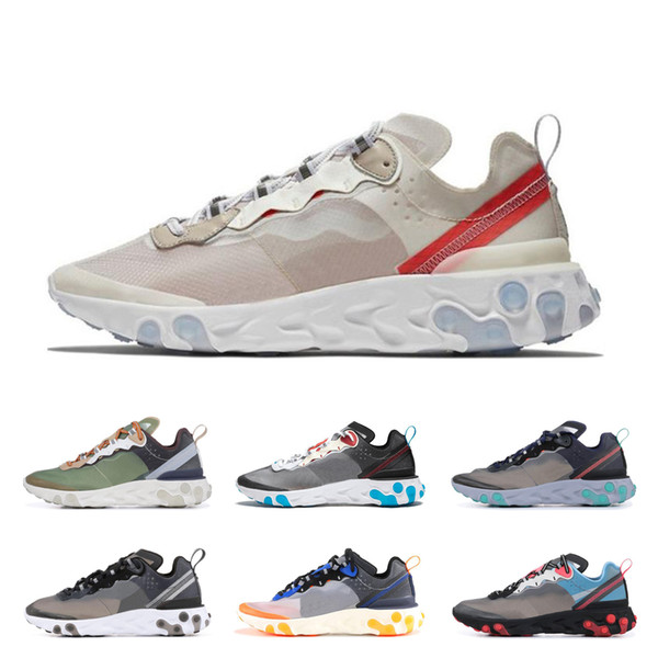 Epic React Element 87 running shoes for men women white black NEPTUNE GREEN blue mens trainer designer breathable sports sneakers size 36-45