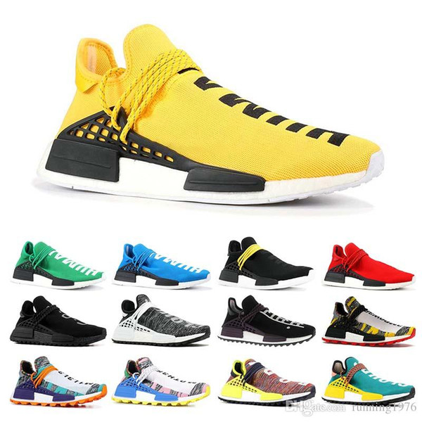 Human Race 3 Mens Designer Running Shoes Men Casual Pharrell Williams 3.0 Women Air Trainer Outdoor Hot Hiking Jogging Sports Sneakers 36-45