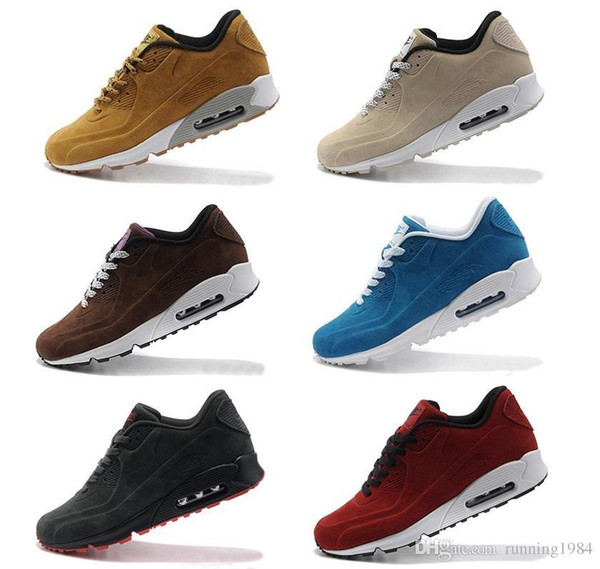 90 Suede Mens Designer Running Shoes Men Casual Air Cushion Sports Trainers Outdoor Superstars Winter Autumn Hiking Jogging Sneakers 40-45