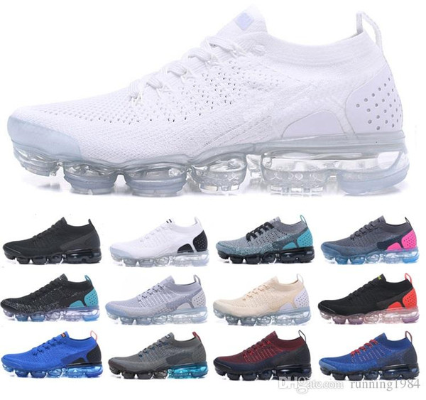 Air Mens Designer Running Shoes 2018 2.0 Women Casual Air Cushion Trainer Outdoor Top Quality Hiking Jogging Sports Sneakers Size 36-45