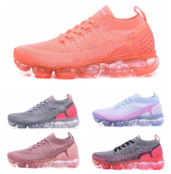 Women shoes 2019 designer V2 Moc 2 Laceless 2.0 Casual Shoes Triple Sneakers Sports Air cushion Trainers Zapatos size36-40