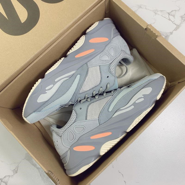 2019 700 mauve running shoes mens best quality wave runner 700 V2 Kanye West designer sneakers womens 2019 brand boots US5-11.5