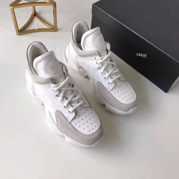 Women's shoes, new high quality leather shoes with through-hole lace-up sneakers, fashionable and comfortable casual shoes