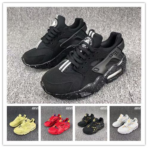 huarache 4 kids shoes infants boys girl kids designer shoes classic electric lamp Black White sneakers trainers Hiking jogging playing cheap