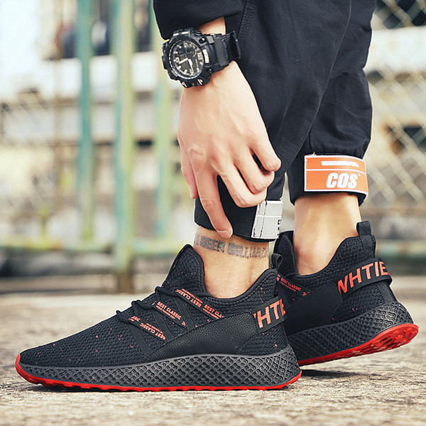 19 spring and summer explosions flying woven sports men's fashion casual shoes