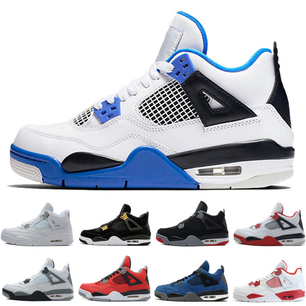 4 4s Men Basketball Shoes Alternate Motorsports Blue Game Royal Fire Red White Cement Pure Money Black Cat Bred Oreo Sport Sneakers trainers