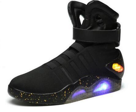 2019 Air mag Back to the Future Fashion brand Sneakers mens women Running shoes LED lighting trainers New Arrival Basketball shoe size 5-13