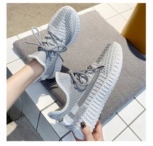 2019 High Quality Men Casual Shoes Breathable Mesh Withe Black Shoe Women Walking Male Casual shoes