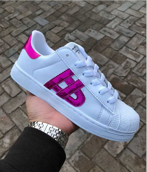 2019 New Superstar White Hologram Iridescent Junior Superstars 80s Pride Sneakers Super Star Women Men Sport Casual Shoes