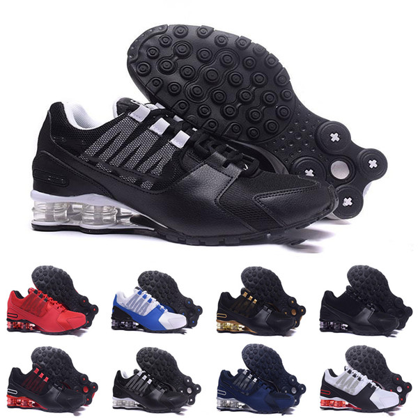 Fashion New Men Brand Running Shoes Mens Shox Avenue Mesh Trainers 2019 Walking Chausseures Mens Breathable Blue Black Sneakers