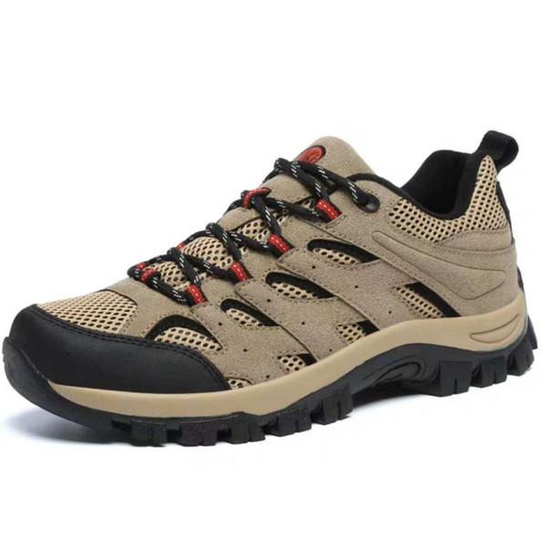 Summer Sports Climbing Shoes Male Size Outdoor Anti-skid and Shock Absorbing Tourist Hiking Shoes Mesh Breathable Climbing Shoes