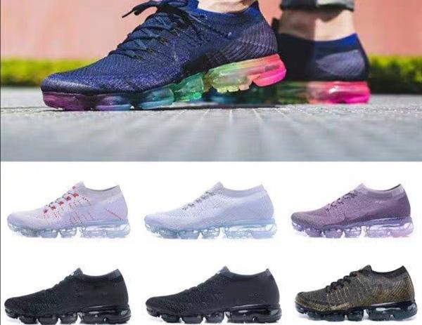 New fashionable men's sneakers in 2019 Rainbow Be Real Gold White Pink Women's Designer Running Shoes 38-45