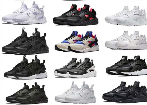 2019 Huarache 4.01.0 Classic Triple White Black Red Men's Huarache Shoes Huaraches Sports Shoes Running Shoes