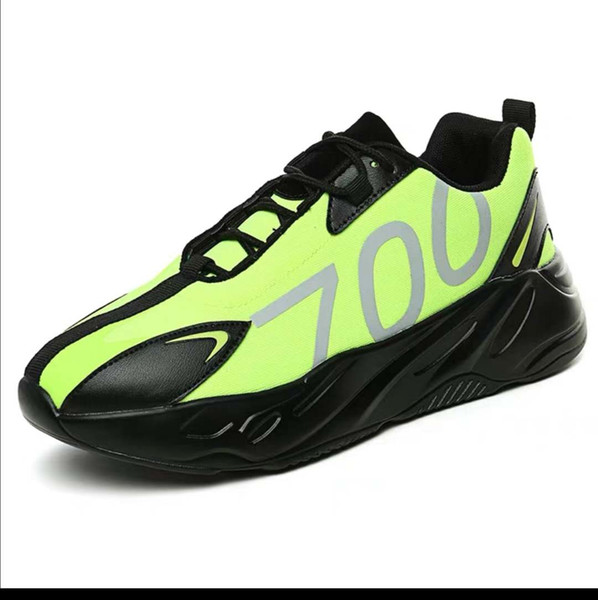 Wave Runner 700 V23 M VX Kanye West Shoes, Pure Vanta Men's and Women's Running Shoes